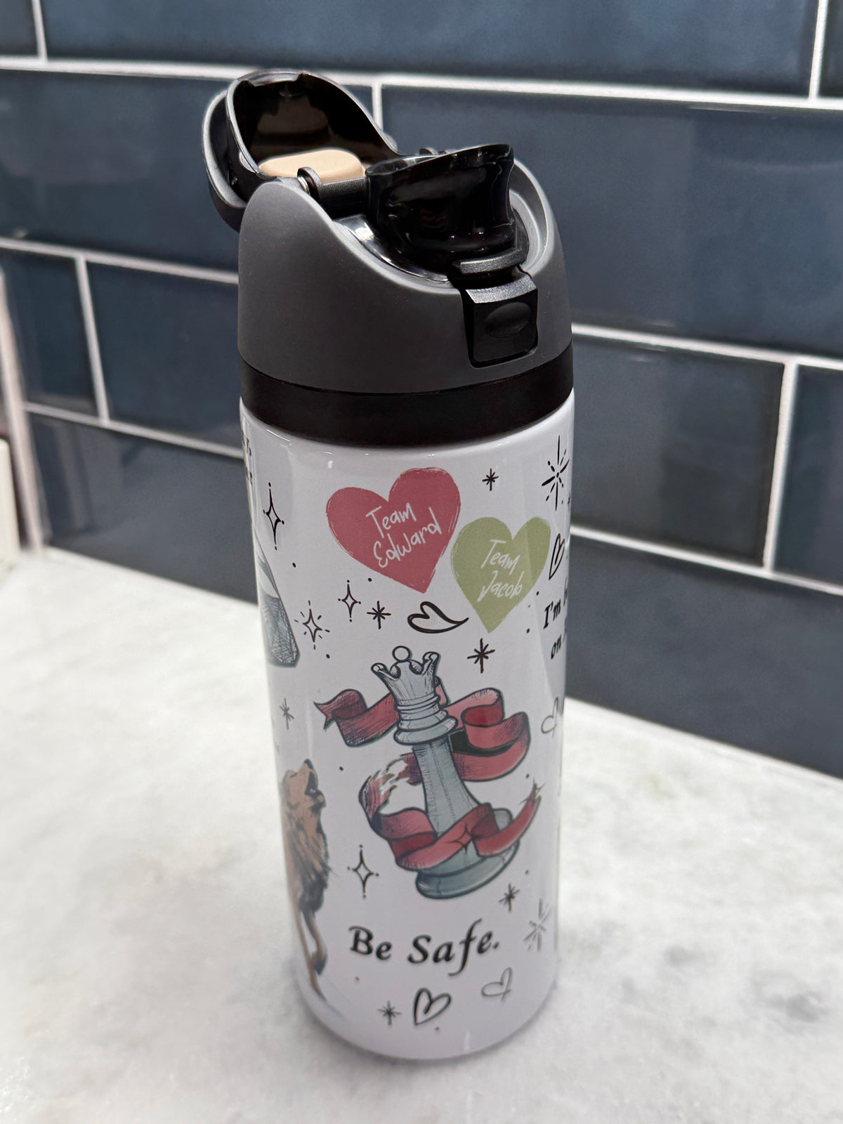 Twilight White 24oz Owala Style Tumbler