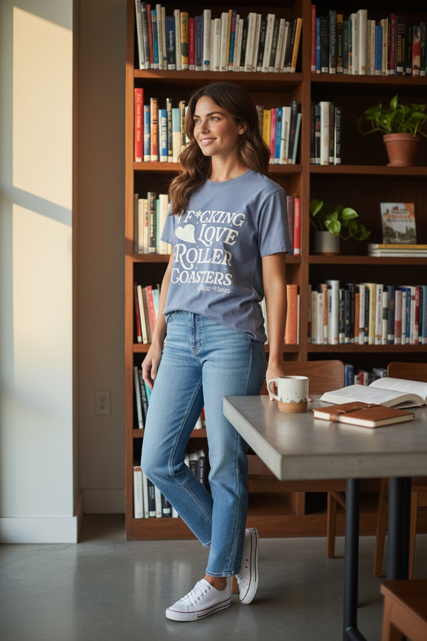 Off Campus Inspired Shirt, Hockey Romance Shirt, Roller Coaster Quote Tee, Bookish Romance Shirt, Reader Gift, Comfort Colors 1717 Graphic Tee