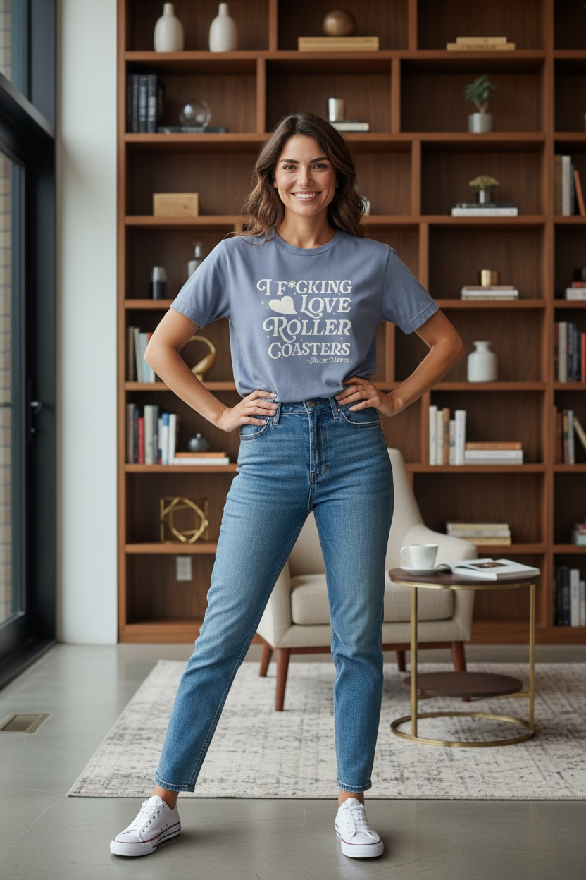 Off Campus Inspired Shirt, Hockey Romance Shirt, Roller Coaster Quote Tee, Bookish Romance Shirt, Reader Gift, Comfort Colors 1717 Graphic Tee