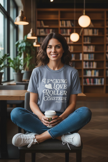 Off Campus Inspired Shirt, Hockey Romance Shirt, Roller Coaster Quote Tee, Bookish Romance Shirt, Reader Gift, Comfort Colors 1717 Graphic Tee