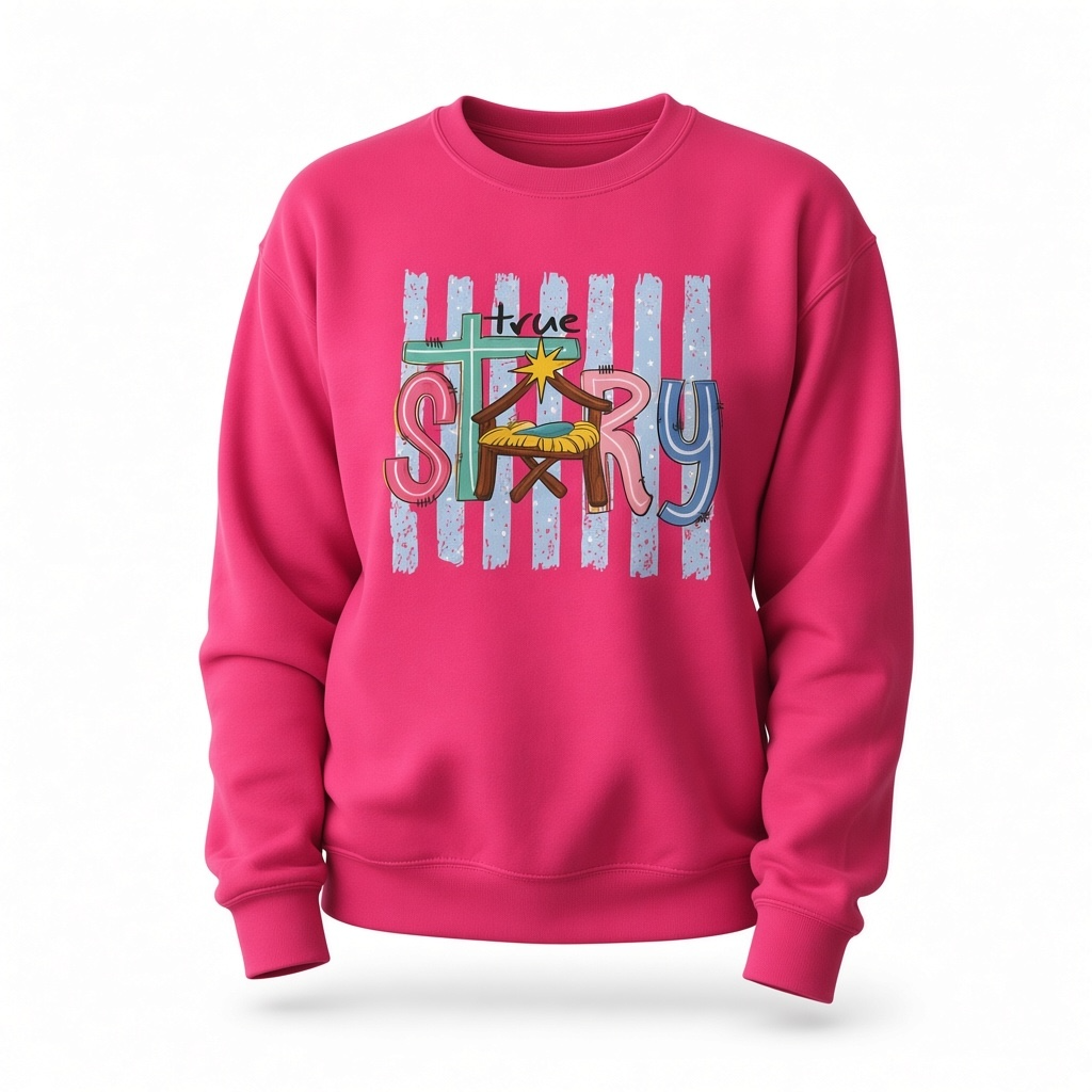 True Story Nativity Christmas Sweatshirt