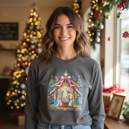 Nativity Christmas Long Sleve Shirt
