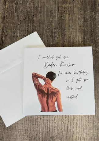 Fourth Wing | Xaden Riorson Birthday Card
