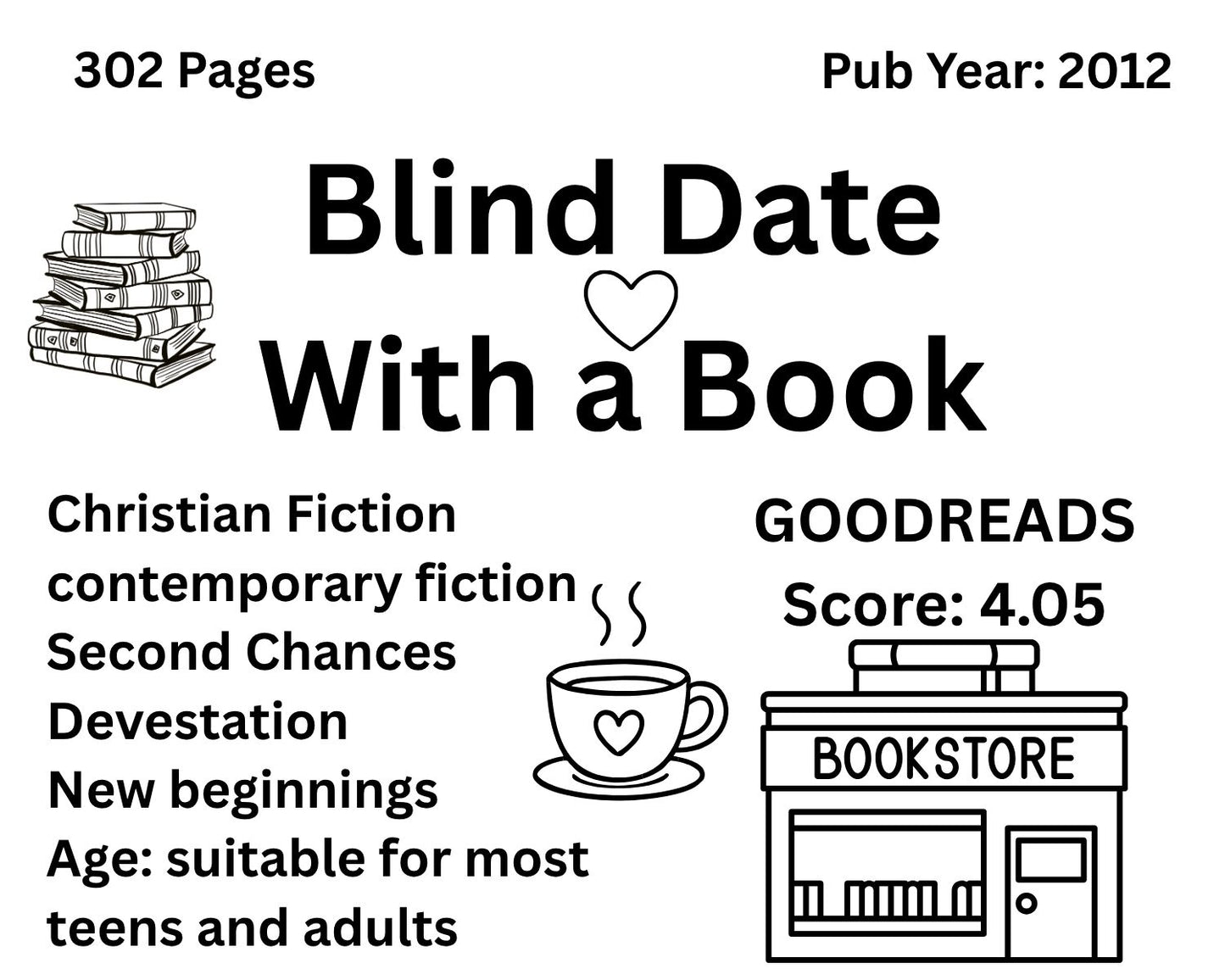 Blind Date With a Book | Surprise Wrapped Book Gift Set with Scrunchie, Stickers & More - Multiple Options to Choose from!