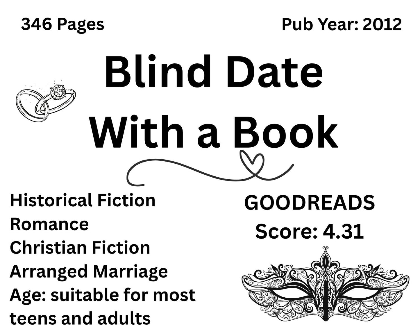 Blind Date With a Book | Surprise Wrapped Book Gift Set with Scrunchie, Stickers & More - Multiple Options to Choose from!