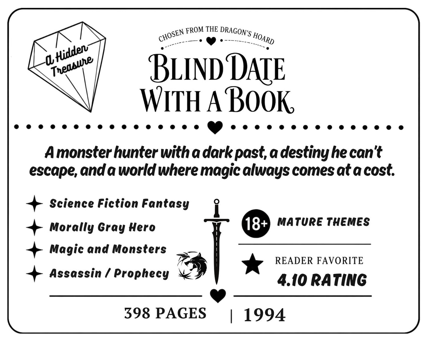Blind Date With a Book | Surprise Wrapped Book Gift Set with Scrunchie, Stickers & More - Multiple Options to Choose from!