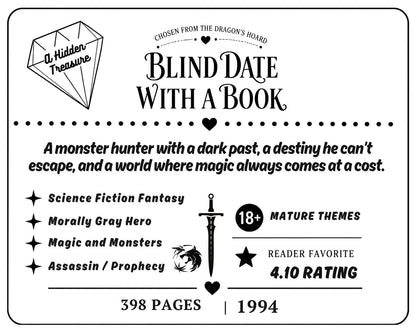 Blind Date With a Book | Surprise Wrapped Book Gift Set with Scrunchie, Stickers & More - Multiple Options to Choose from!
