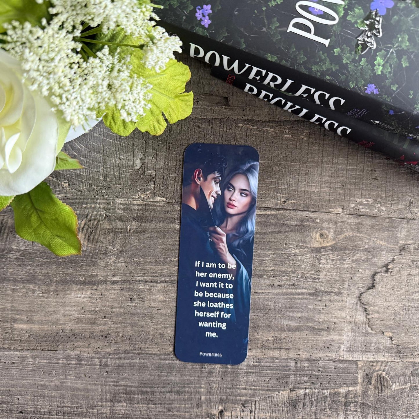 Powerless Inspired Bookmark Set | Lauren Roberts Bookish Gifts | Character Art + Quotes | Paedyn & Kitt | Enemies to Lovers