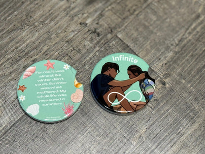 The Summer I Turned Pretty Car Coasters – Belly & Conrad “Infinite Summer” Set