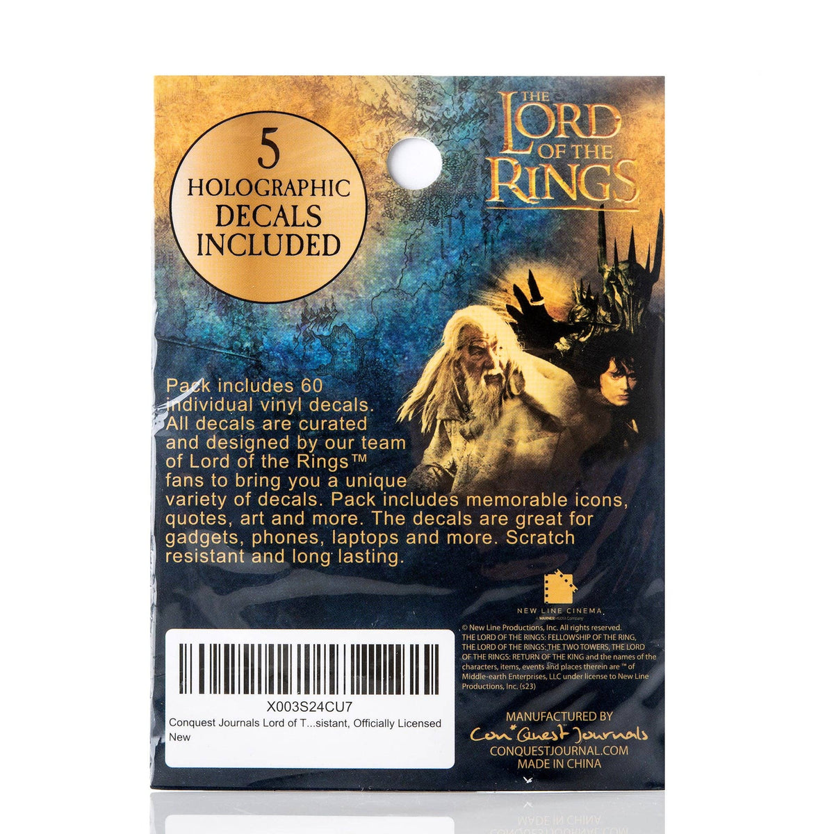Lord of the Rings Iconic Decals (60-Pack)