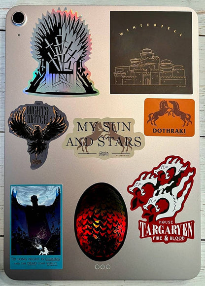 Game of Thrones Sigils & Iconic Art Decals (60-Pack)