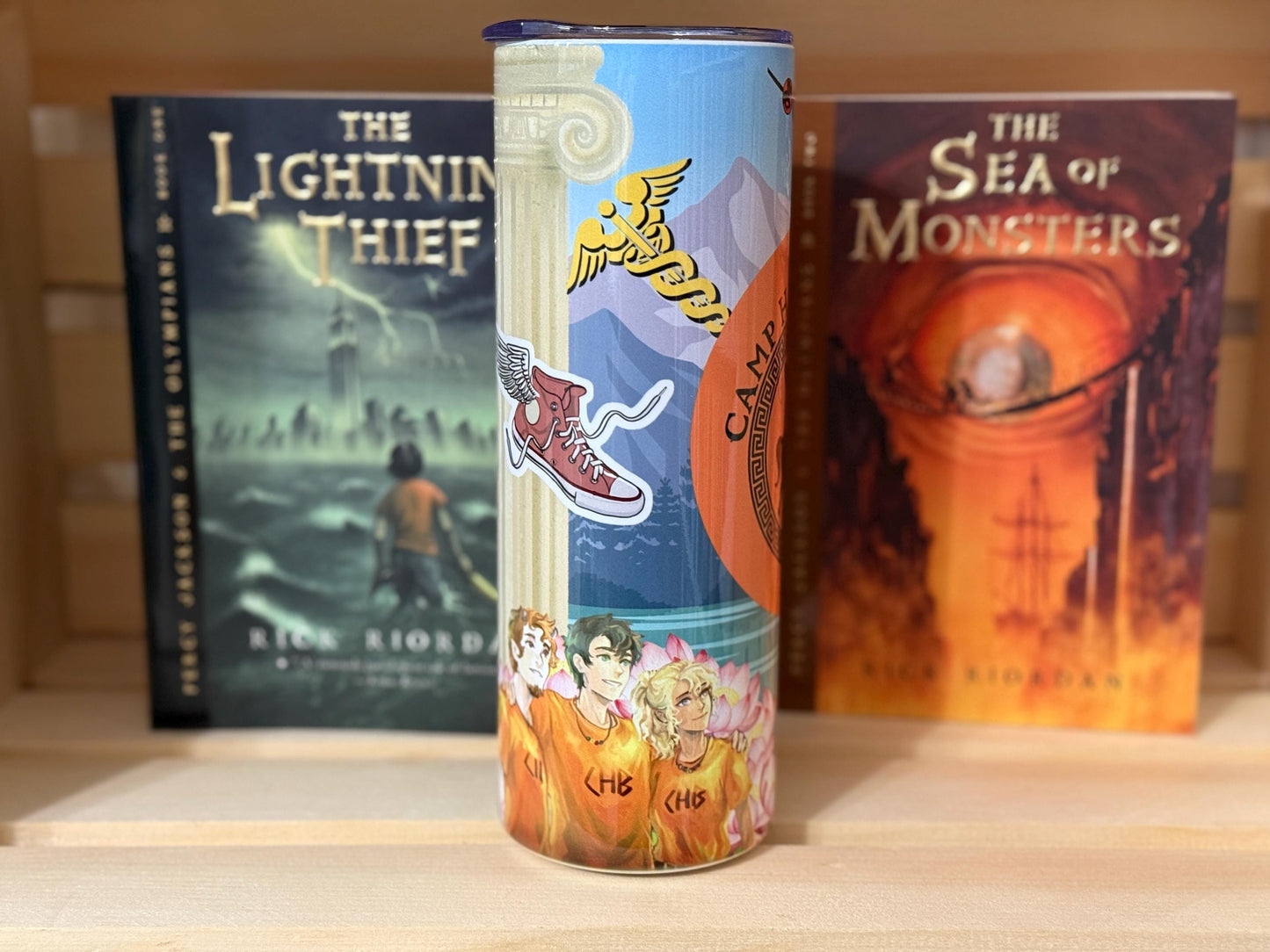 Camp Half-Blood Tumbler | Percy Jackson Inspired Fan Art Cup | CHB Aesthetic Gift for Demigod Readers