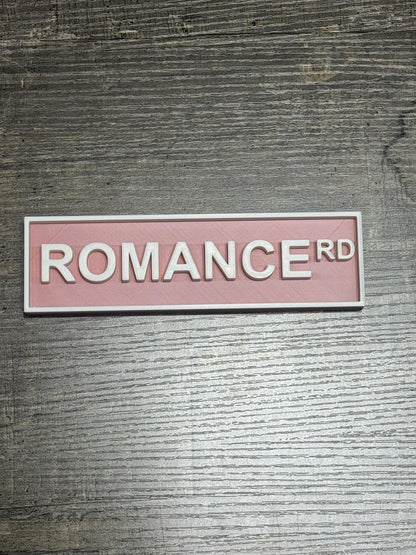 Book Genre Street Signs for Book Lovers | Smut St, Romance Rd, TBR Rd | 3D Printed Bookshelf Decor