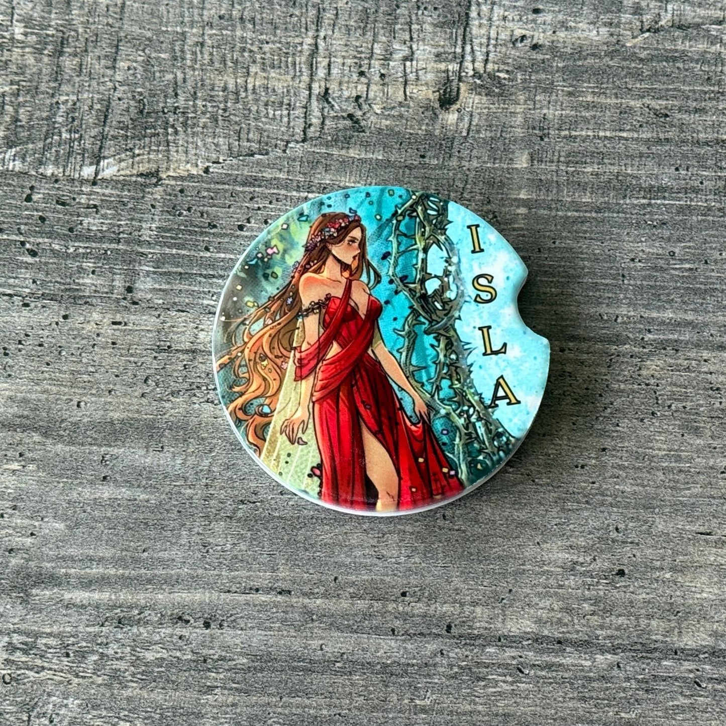 Lightlark Character Car Coasters | Isla, Grim, Oro Art | Bookish Gift for Fantasy Fans