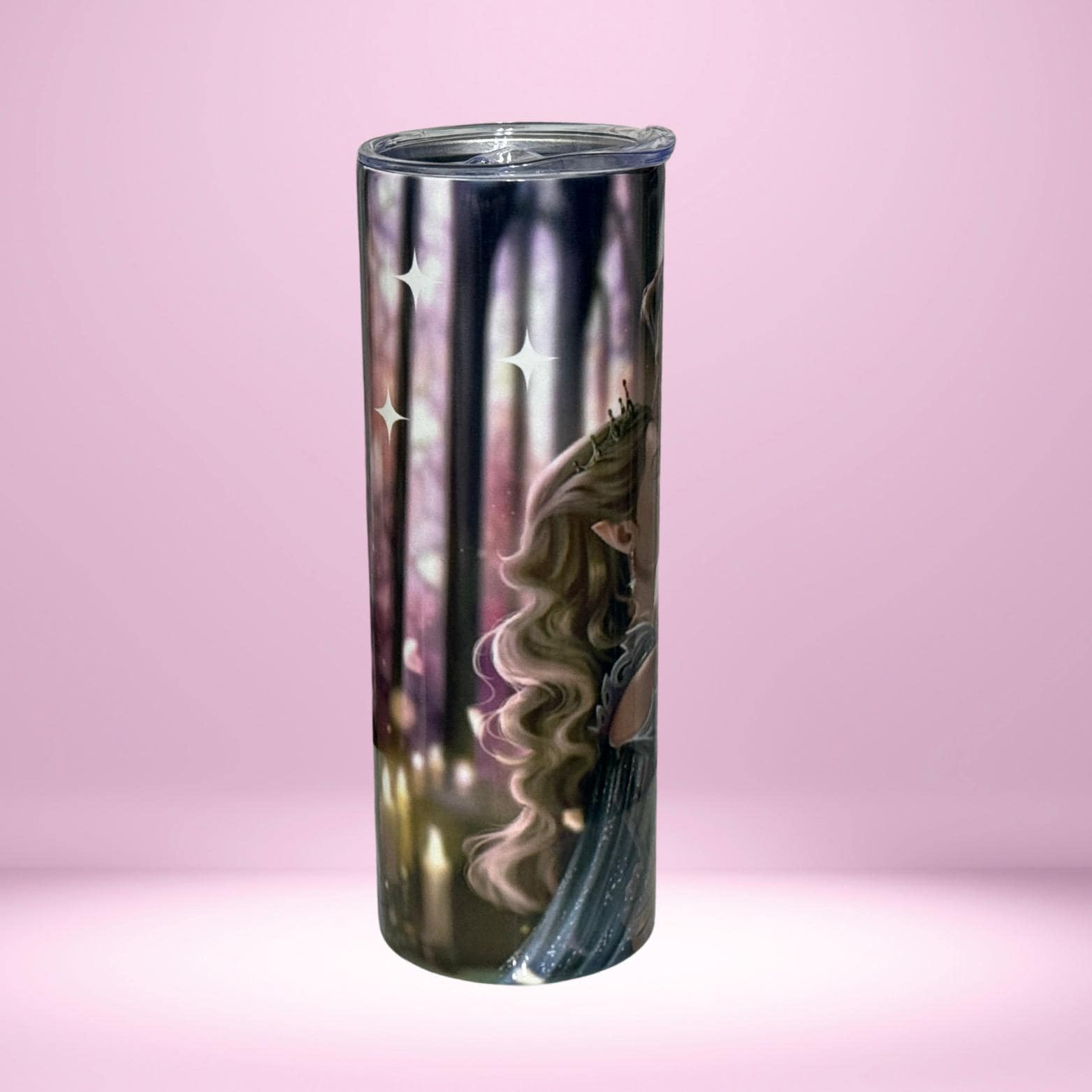 ACOTAR Inspired Tumbler – Feyre & Rhysand Romantic Fantasy Cup – "Hello, Feyre Darling" Elven Couple Design