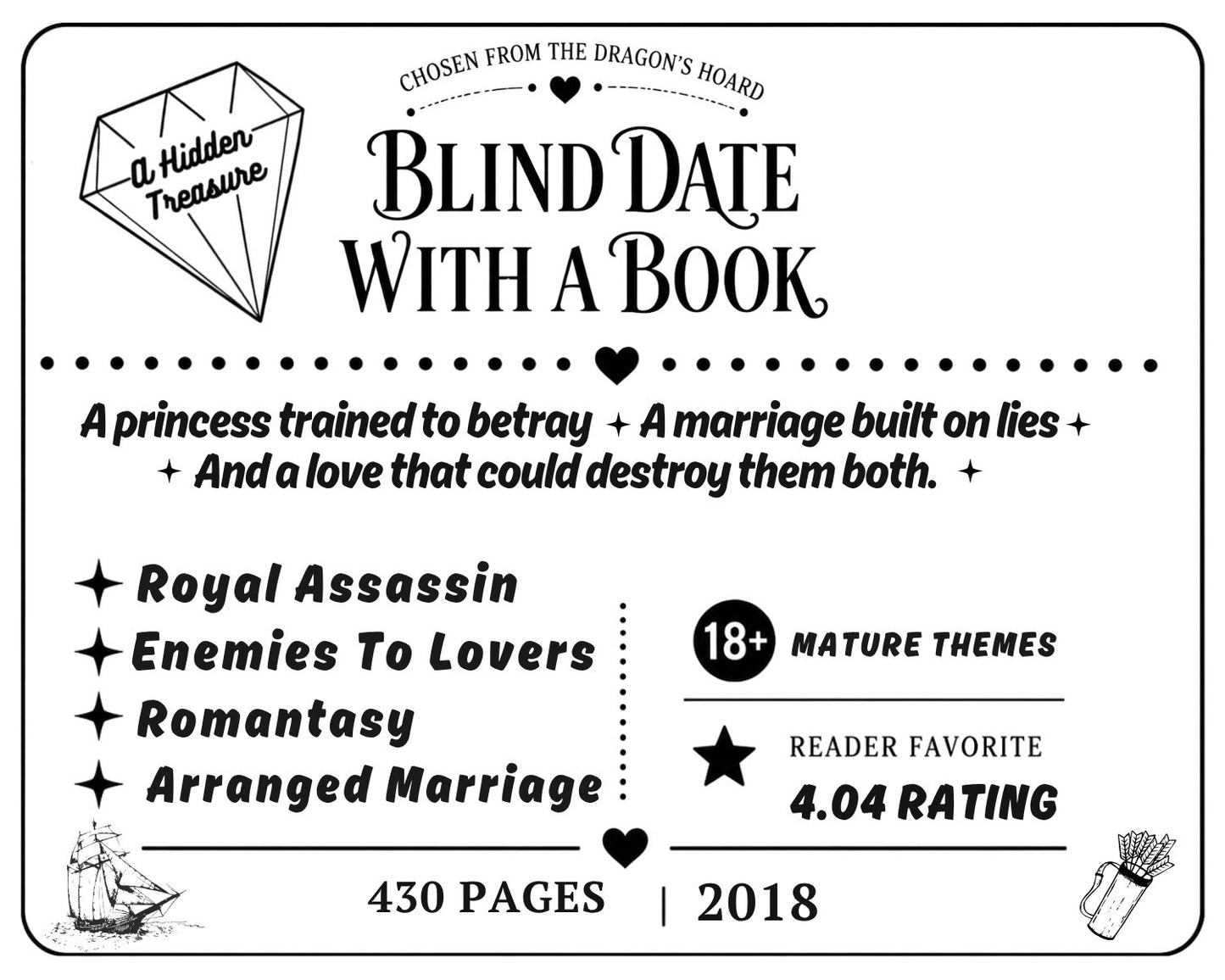 Blind Date With a Book | Surprise Wrapped Book Gift Set with Scrunchie, Stickers & More - Multiple Options to Choose from!