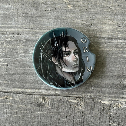Lightlark Character Car Coasters | Isla, Grim, Oro Art | Bookish Gift for Fantasy Fans