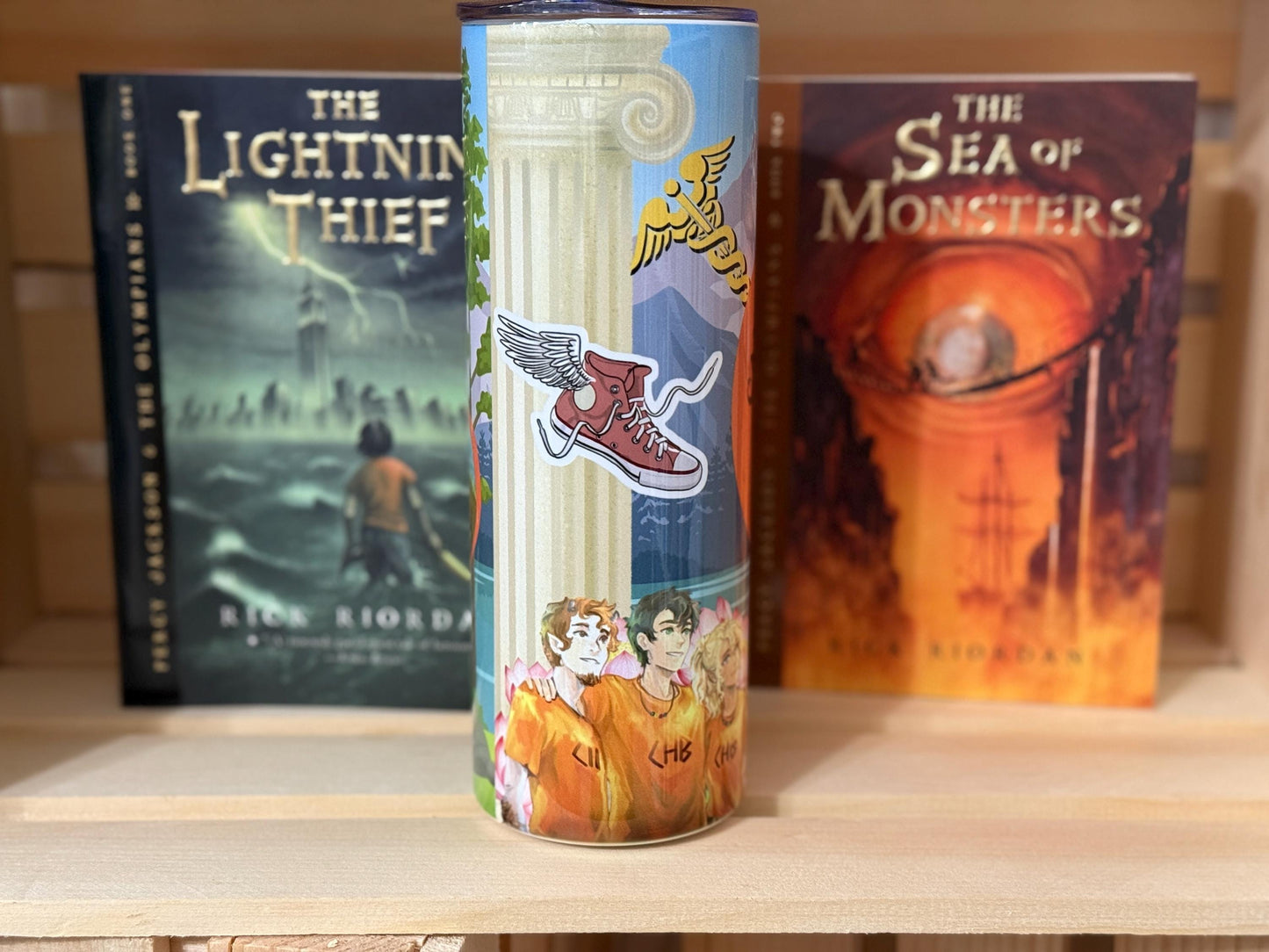 Camp Half-Blood Tumbler | Percy Jackson Inspired Fan Art Cup | CHB Aesthetic Gift for Demigod Readers