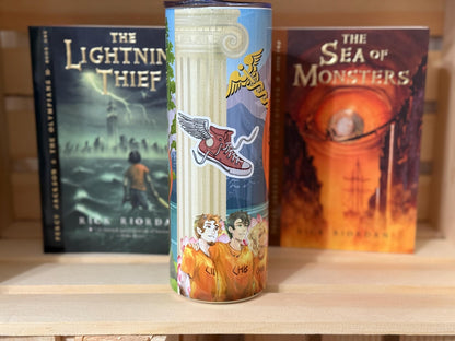 Camp Half-Blood Tumbler | Percy Jackson Inspired Fan Art Cup | CHB Aesthetic Gift for Demigod Readers