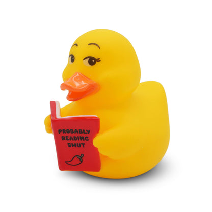 “Probably Reading Smut” Rubber Duck