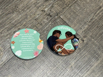 The Summer I Turned Pretty Car Coasters – Belly & Conrad “Infinite Summer” Set