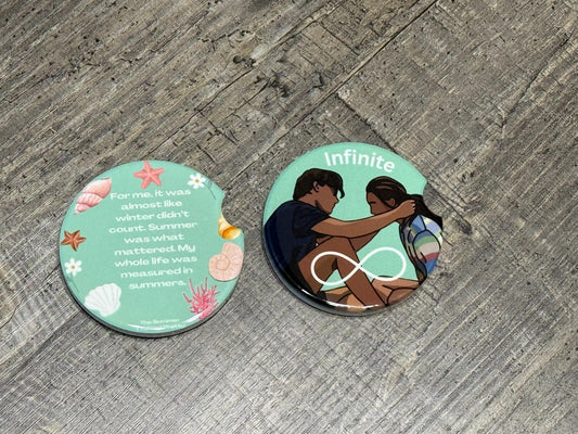 The Summer I Turned Pretty Car Coasters – Belly & Conrad “Infinite Summer” Set