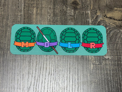 TMNT-Inspired Bookmark Set – Retro Ninja Turtle Fan Art Bookmarks