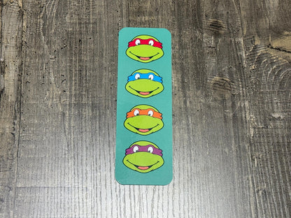 TMNT-Inspired Bookmark Set – Retro Ninja Turtle Fan Art Bookmarks