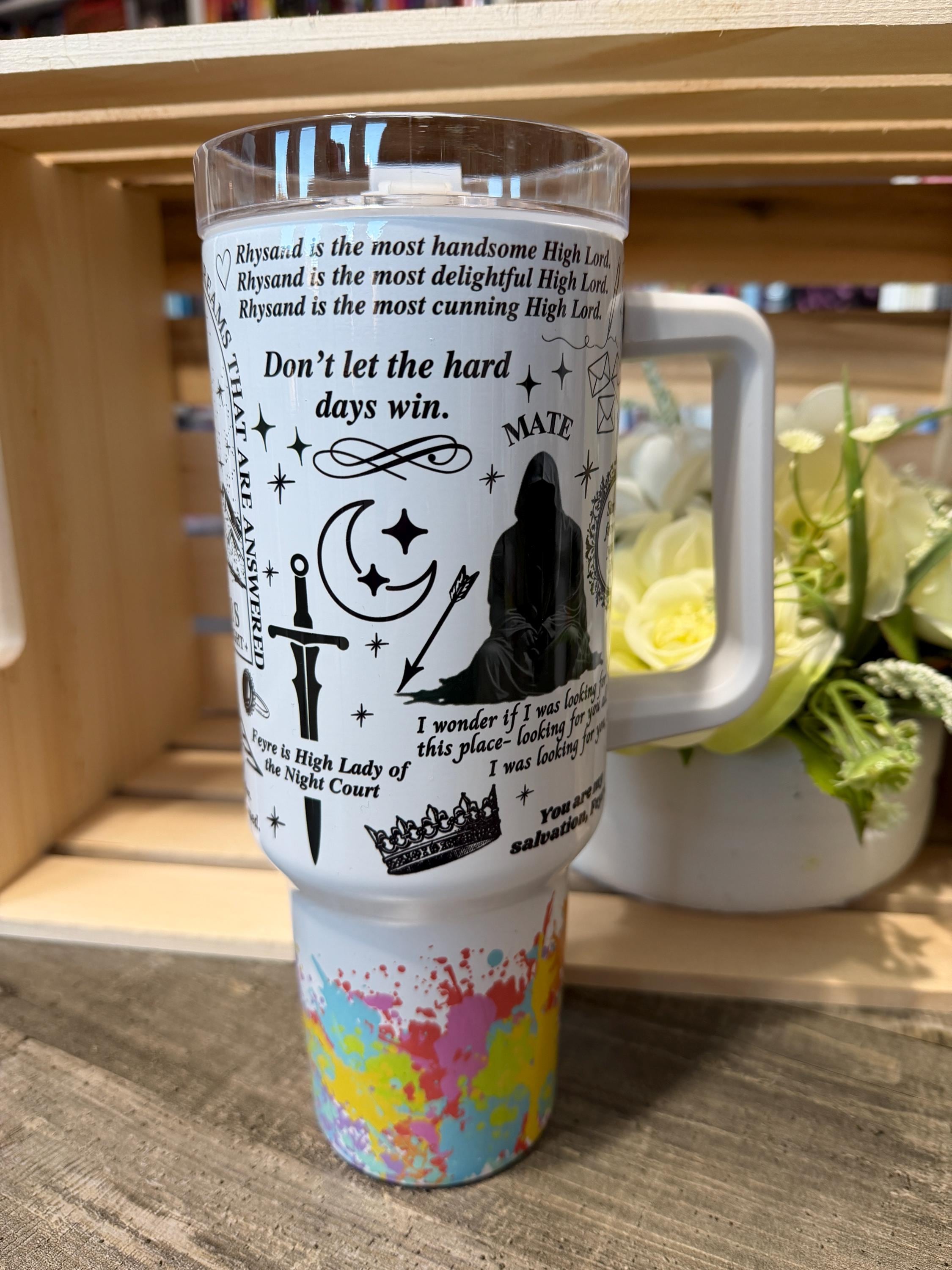 ACOTAR Inspired 40oz Tumbler | Velaris City of Starlight | Bookish Fantasy Cup | A Court of Thorns and Roses Fan Gift