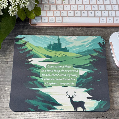 Throne of Glass Inspired Mouse Pad Set | Fantasy Desk Mats with Quotes | Sorceress, Castle & Rattle the Stars Designs