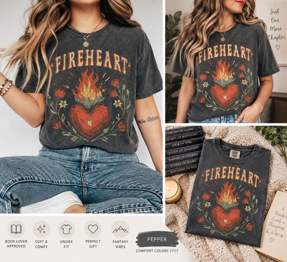 Fireheart Throne of Glass Inspired Comfort Colors Shirt