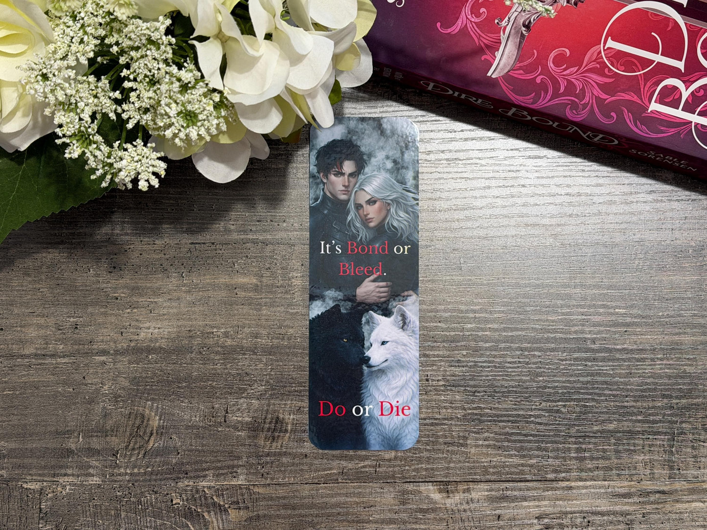 Dire Bound Inspired Bookmark | Stark & Meryn Dark Fantasy Romance Bookmark