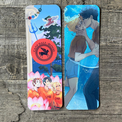 Camp Half-Blood Percy Jackson Bookmark Set – 8 Glossy Bookmarks Featuring Annabeth, Percy, and Iconic Camp Imagery