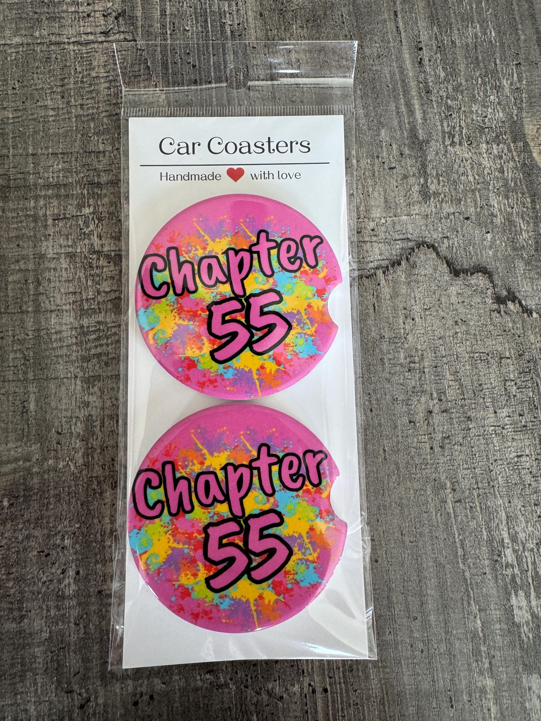 ACOTAR-Inspired Car Coasters – Set of 2 - Chapter 55, Night Court & Feyre + Rhysand Designs