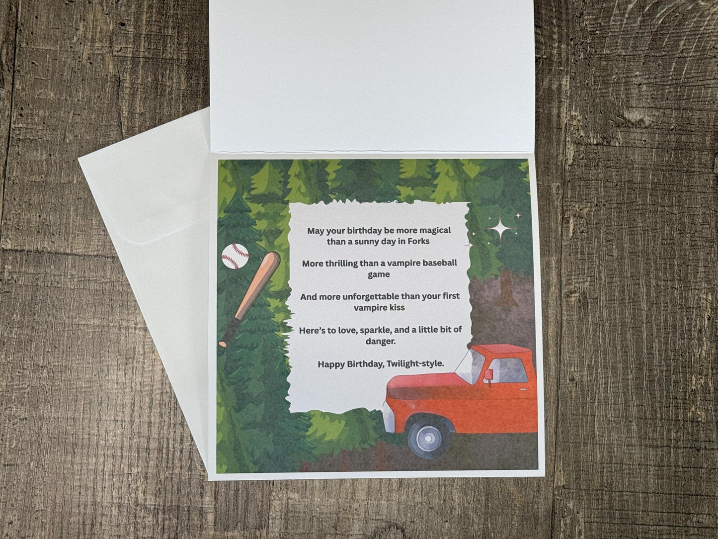 Twilight Birthday Cards– Funny & Romantic Cards for Fans of Edward Cullen, Forks, and Forever