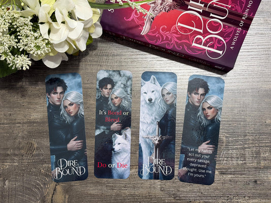 Dire Bound Inspired Bookmark | Stark & Meryn Dark Fantasy Romance Bookmark